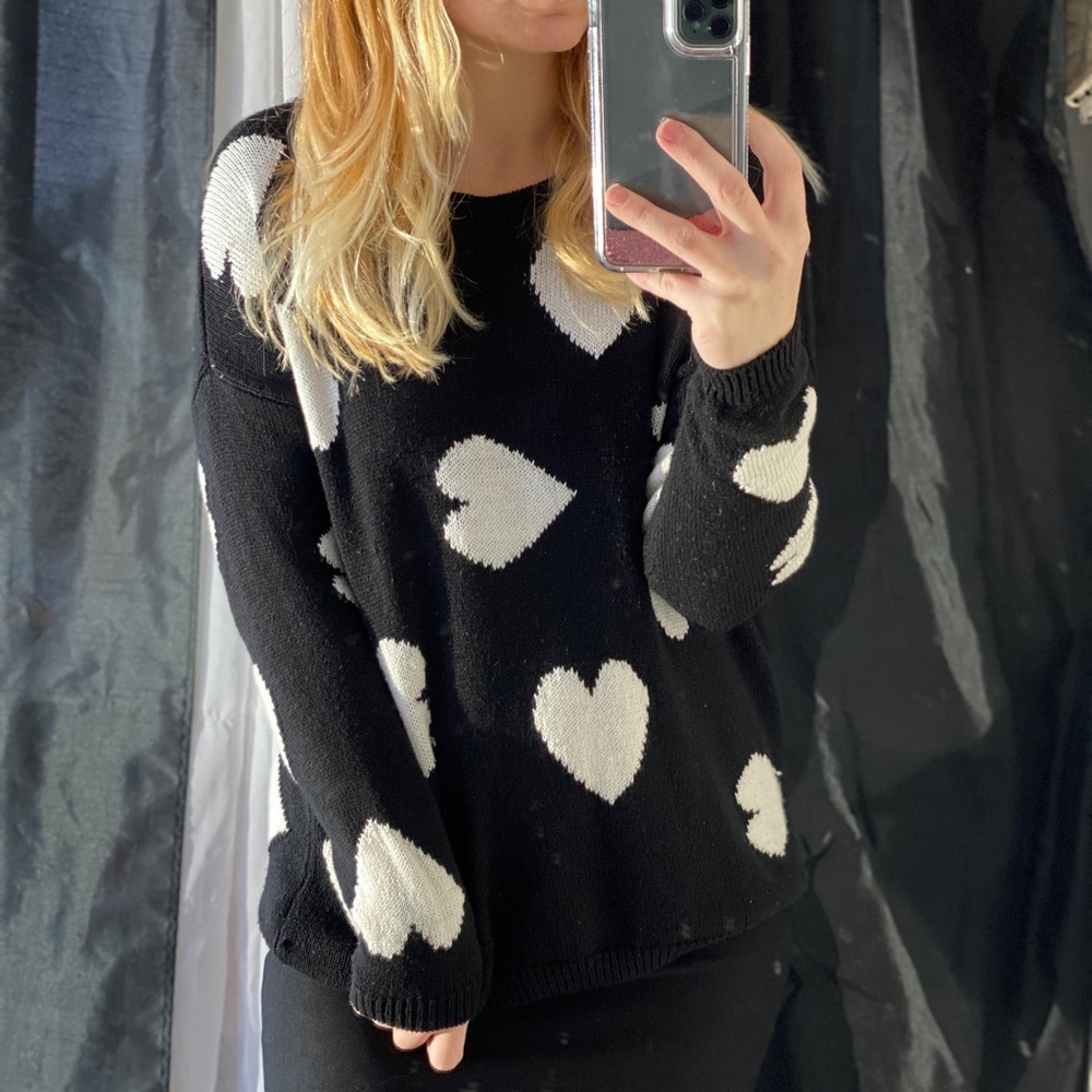 Comfy heart sweater
